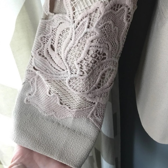 Lace Appliqué Blazer - Picture 2 of 6